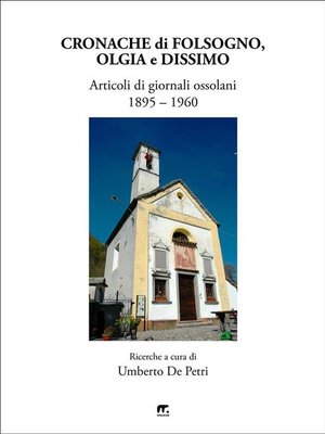 cover image of Cronache di Folsogno, Olgia e Dissimo